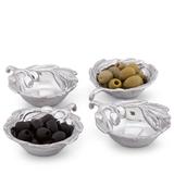 Arthur Court Designs Tuscan Fruit Bowl Aluminum in Gray | 1.5 H x 4 W x 5 D in | Wayfair 134G12