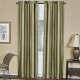 Astoria Grand Velia Cotton Blend Striped Sheer Rod Pocket Single Curtain Panel Cotton Blend in Green/Blue | 63 H in | Wayfair ASTG3382 32463350