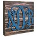 Millwood Pines 3-Letter Monogram on Distressed Wooden Block Wall Décor in Brown | 12 H x 9 W in | Wayfair 3B9C2AF2B8604344A017D09D5D8DF375