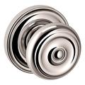 Baldwin Single Dummy Door Knob w/ 5048 Rose Brass in Gray | 5.3 H x 4.4 W x 5.8 D in | Wayfair 5020.055.IDM