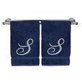 Bare Cotton Monogrammed 2 Piece Washcloth Towel Set Terry Cloth/100% Cotton in Blue | Wayfair 85-719-893-129