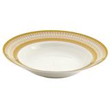 Astoria Grand Bridgette 8 oz. Soup Bowl Porcelain China/Ceramic in White/Yellow | 0.75 H x 9 W in | Wayfair ASTG2330 28235364