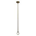 Barclay Ceiling Support 2" Adjustable Straight Fixed Accessory Brass in Yellow | 36 H x 1.25 W x 1 D in | Wayfair 340-36-PB