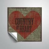 August Grove® Band Country at Heart Removable Wall Decal Vinyl in Green/Red | 14 H x 14 W in | Wayfair 6F057E9CF5504199A5E02A16CBB199CB