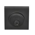 Better Home Products Single Cylinder Low Profile Deadbolt Brass in Black | 3 H x 4 W x 4 D in | Wayfair TIB10644BLK