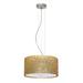 Besa Lighting Tamburo 3 - Light Unique/Statement Drum Pendant in Gray/Yellow | 7.88 H x 11.75 W x 15.75 D in | Wayfair 1KV-4391GF-SN