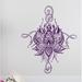 Dakota Fields Buller Lotus Flower Wall Decal Vinyl in Indigo | 27 H x 22 W in | Wayfair BGRS3806 43868070