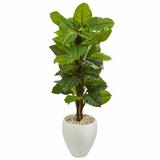 Latitude Run® 48" Artificial Philodendron Plant in Planter Silk/Ceramic/Plastic | 60 H x 27 W x 25 D in | Wayfair 0673FEE7E66440B99BC0CDE5F742A649