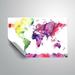 Wrought Studio™ Gillham Color of the World Map Removable Wall Decal Vinyl in Pink/White | 12 H x 18 W in | Wayfair 9AC9B1DA3CB840B295F49A421CA30201