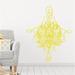 Dakota Fields Buller Lotus Flower Wall Decal Vinyl in Yellow | 27 H x 22 W in | Wayfair BGRS3806 43868074