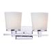 Brayden Studio® Dao 2-Light Vanity Light, Glass in Gray | 8.5 H x 15 W x 5 D in | Wayfair BRSD8697 29082647