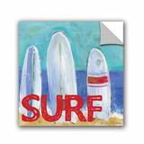 Breakwater Bay Sabin Surfboards Surf Removable Wall Decal in White | 36 H x 36 W in | Wayfair BRWT8441 37104612