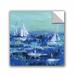 Breakwater Bay Abstract Harbor 13 Feeling Peaceful Removable Wall Decal in White | 36 H x 36 W in | Wayfair BRWT8438 37104597