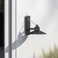 AllModern Ivara Architectural Bronze Integrated LED Outdoor Barn Light Metal/Steel in Brown/Gray | 10.25 H x 9.75 W x 12 D in | Wayfair