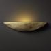 Wade Logan® Maarten 1 - Light Half Moon Ceramic in Brown | 3.75 H x 18.75 W x 4 D in | Wayfair BSTU1396 44236990