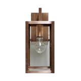 Brayden Studio® Burnam 1 - Bulb Outdoor Wall Lantern Glass/Metal in Brown | 13 H x 5.5 W x 9 D in | Wayfair 3C91714807864A0396E240AC3AC6CADD