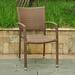 Wade Logan® Brade Stacking Patio Dining Chair Wicker/Rattan in Brown | 32 H x 22 W x 24 D in | Wayfair BRYS3691 32553695