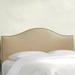 Brayden Studio® Regil Upholstered Panel Headboard Linen in Black/Brown | 51 H x 56 W x 4 D in | Wayfair BRYS5375 33287233