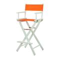 Casual Home Folding Director Chair w/ Canvas Solid Wood in Orange/White/Yellow | 45.5 H x 23 W x 19 D in | Wayfair CHFL1215 33418031