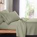 Clara Clark Setaluna Premier Sheet Set Microfiber/Polyester/Silk/Satin in Green | Twin | Wayfair wafair_satlun_sht_twin-sage