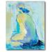 Courtside Market "Blue Figure Study" Painting Print on Wrapped Canvas in Blue/Green/Yellow | 20 H x 16 W x 1.5 D in | Wayfair WEB-SB195