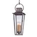 Darby Home Co Sutton 4-Light Outdoor Hanging Lantern Glass/Metal in Gray | 29 H x 10 W x 10 D in | Wayfair DBHM5056 42147906