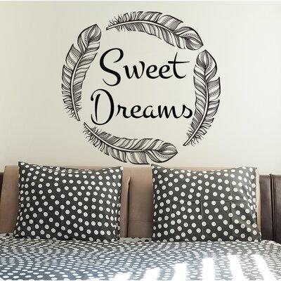 Decal House Sweet Dreams Quote Wall Decal Vinyl in Orange | 22 H x 23 W in | Wayfair s80gold