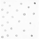 Creative Converting Bermuda Foil Dot Beverage 5" Paper Disposable Napkins in Gray/White | Wayfair DTC329935BNAP