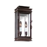 Troy Lighting Vintage Vintage Bronze 2 - Bulb Outdoor Wall Lantern Glass/Metal in Brown | Small | Wayfair B2971-VBZ