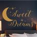 Decal House Sweet Dreams Quote Nursery Wall Decal Vinyl in Orange/Brown | 22 H x 33 W in | Wayfair s65light brown