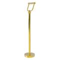 Allied Brass Free Standing Toilet Tissue Holder w/ Groovy Detail Metal in Yellow | 26 H x 6 W x 5.5 D in | Wayfair TS-25G-PB