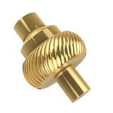 Allied Brass 1 3/4" Novelty Knob Metal in Yellow | 1.75 H x 1.5 W in | Wayfair 103T-PB
