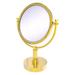 Allied Brass Vanity Top Modern & Contemporary Magnifying Make-Up Mirror Metal in Yellow | 2x | Wayfair DM-4G/2X-PB