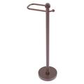 Allied Brass Free Standing European Style Toilet Tissue Stand w/ Dotted Detail Metal in Brown | 26 H x 8 W x 6 D in | Wayfair TS-25ED-CA