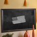 Darby Home Co Wall Mounted Chalkboard Metal in Black/Brown | 40 H x 100 W x 1 D in | Wayfair DRBC8953 33966052