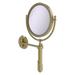 Allied Brass 8" Extendable Wall Mirror w/ Magnification Metal in Yellow | 15 H x 8 W x 12 D in | Wayfair SHM-8/4X-SBR