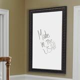 Darby Home Co Wall Mounted Dry Erase Board Wood/Manufactured Wood in Black/Brown/White | 30 H x 78 W x 1.25 D in | Wayfair DRBC5396 32554407