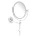 Allied Brass 8" Extendable Wall Mirror w/ Magnification Metal in White | 15 H x 8 W x 12 D in | Wayfair SHM-8/2X-WHM