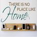 Design W/ Vinyl There is No Place Like Home Wall Decal Vinyl in Green/Blue/Brown | 8 H x 20 W in | Wayfair OMGA244219