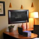 Darby Home Co Wall Mounted Chalkboard Manufactured Wood in Black/Brown | 47.75 H x 65.75 W x 1 D in | Wayfair DRBC8962 33966310