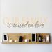 Design W/ Vinyl Our Family is Raised on Love Wall Decal Vinyl in Brown | 6 H x 30 W in | Wayfair OMGA218167