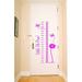 Design W/ Vinyl Growth Chart Measurement Ruler Wall Decal Vinyl in Indigo/Pink | 36 H x 18 W in | Wayfair 2015 BS 405 Pink