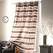 Evideco Colorado Striped Sheer Curtain Panel - Light-Filtering Drape for Modern Home Decor, 95 x 55 - 1 pce Polyester in Brown | 95 H in | Wayfair