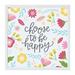 Ebern Designs Choose to Be Happy Wall Mounted Magnetic Board Metal in Brown/White | 32 H x 32 W x 2 D in | Wayfair 5C102A9F897744BCBD05FED01F998CC4