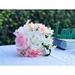 House of Hampton® Artificial Flowers Bouquet Mixed Floral Arrangement Silk in Pink | 11 H x 8 W x 6 D in | Wayfair D1518219FFB24A13BF1C1DCF138E7F46