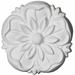 Ekena Millwork Lyre 3.38" H x 3.38" W x 0.5" D Rosette Urethane | 3.38 H x 3.38 W x 0.5 D in | Wayfair ROS03X03LY