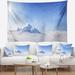 East Urban Home Polyester Vacant Winter Land Panorama Tapestry w/ Hanging Accessories Included Polyester in Gray | 50 H x 60 W in | Wayfair