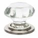 Emtek Old Town 1 3/4" Diameter Mushroom Knob Crystal & Glass/Metal in Gray | Wayfair 86028US15