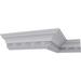 Ekena Millwork 7 1/8"H x 6 1/4"P x 9 1/2"F x 94 1/2"L, (5 3/8" Repeat), Athena Crown Moulding Urethane | 7.13 H x 95.88 W x 6.25 D in | Wayfair