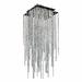 Everly Quinn Cohen-Arazi 4 - Light 14" Chandelier Style Tiered Flush Mount, Crystal in Gray | 37 H x 14 W x 14 D in | Wayfair EYQN5454 43638384